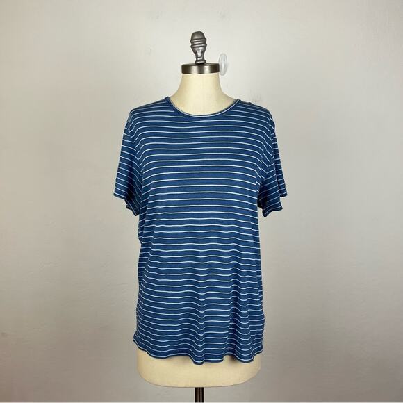 Marine Layer Blue Stripe Tee - Picture 1 of 9